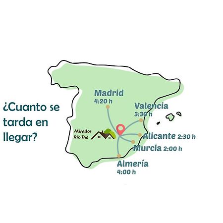 Casa Rural Mirador Del Rio Tus, En Yeste Eksteriør billede